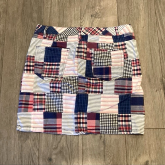 Tommy Hilfiger Patchwork Mini Skirt - Blue, Pink, White - Picture 8 of 9